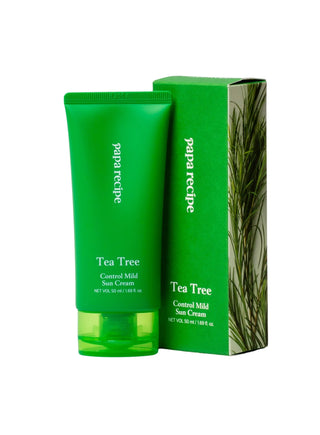 Crème solaire régulatrice de sébum Papa Recipe Tea Tree Control Mild Sun Cream SPF50+ PA++++