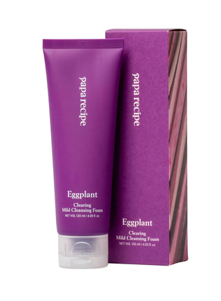 Mousse nettoyante douce Papa Recipe Eggplant Clearing Mild Cleansing Foam